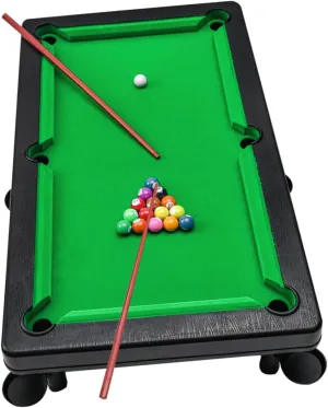 KICHOUSE 1Set Mini Pool Table for Compact Billiard Game Set for Family Fun for Players Lightweight Design for Easy Carrying Present for Boys and Families