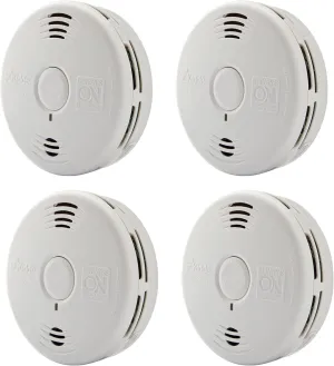 Kidde Smoke & Carbon Monoxide Detector Combo, 10-Year Battery, Replacement Alert, 4 Count (Pack of 1)