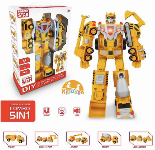 Kiddora Magnetic Transformer Robot