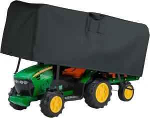 Kids Ride-On Toy Tractor with Trailer Cover, Resistant Protection for Electric Battery Powered Children Toy Vehicles Waterproof Windproof Snow Dust Protection