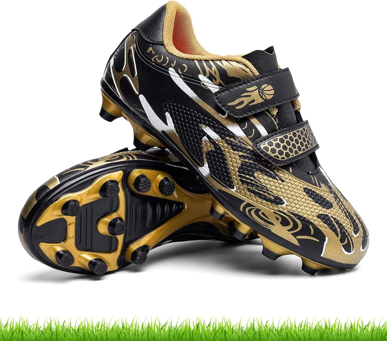 Kids Soccer Cleats Boys Girls Firm Ground Soccer Shoes Youth Professional Athletic Outdoor Football Cleats Shoes