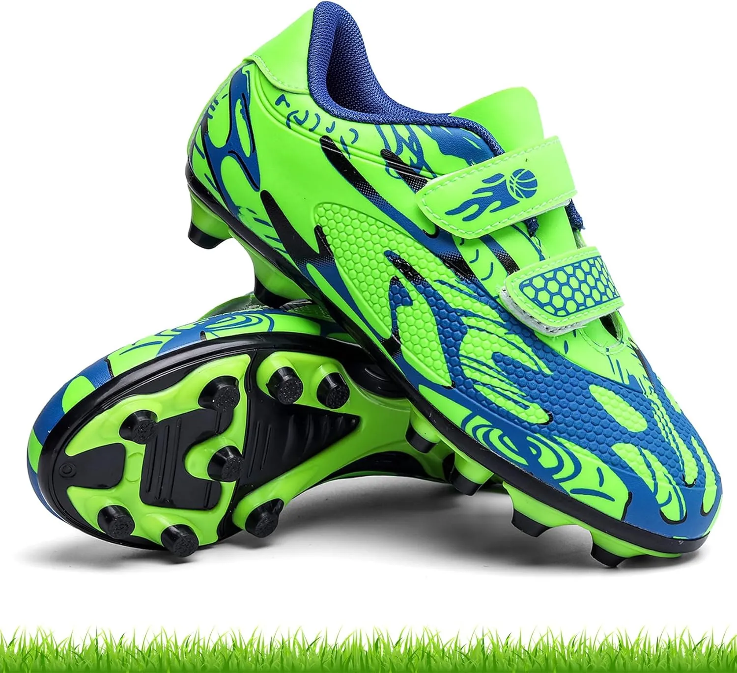 Kids Soccer Cleats Boys Girls Firm Ground Soccer Shoes Youth Professional Athletic Outdoor Football Cleats Shoes