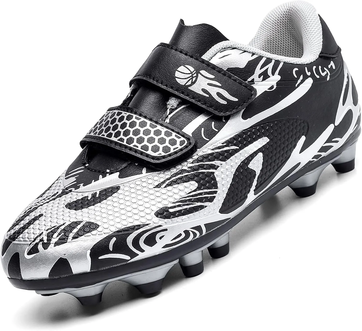 Kids Soccer Cleats Boys Girls Firm Ground Soccer Shoes Youth Professional Athletic Outdoor Football Cleats Shoes