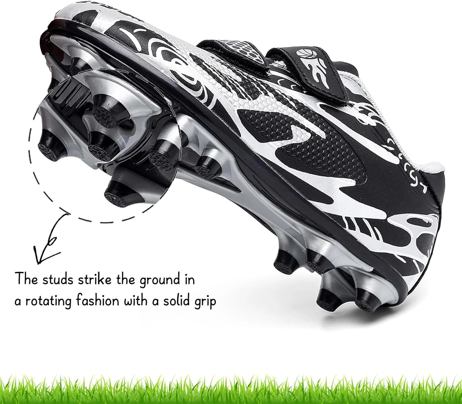 Kids Soccer Cleats Boys Girls Firm Ground Soccer Shoes Youth Professional Athletic Outdoor Football Cleats Shoes