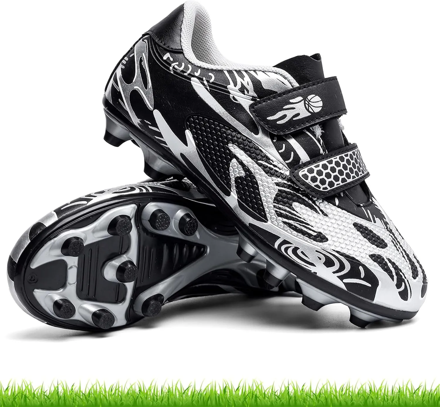 Kids Soccer Cleats Boys Girls Firm Ground Soccer Shoes Youth Professional Athletic Outdoor Football Cleats Shoes