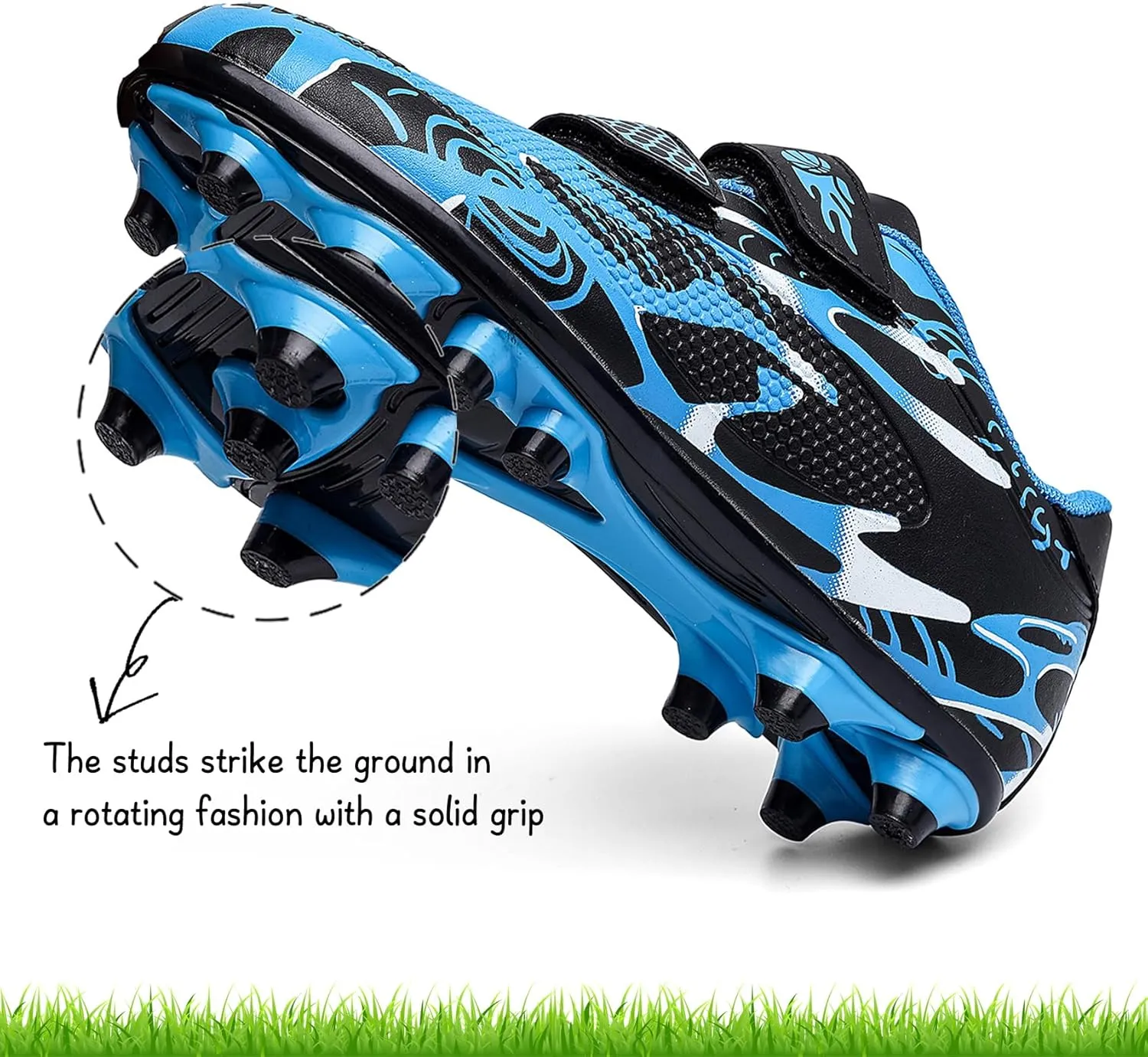Kids Soccer Cleats Boys Girls Firm Ground Soccer Shoes Youth Professional Athletic Outdoor Football Cleats Shoes