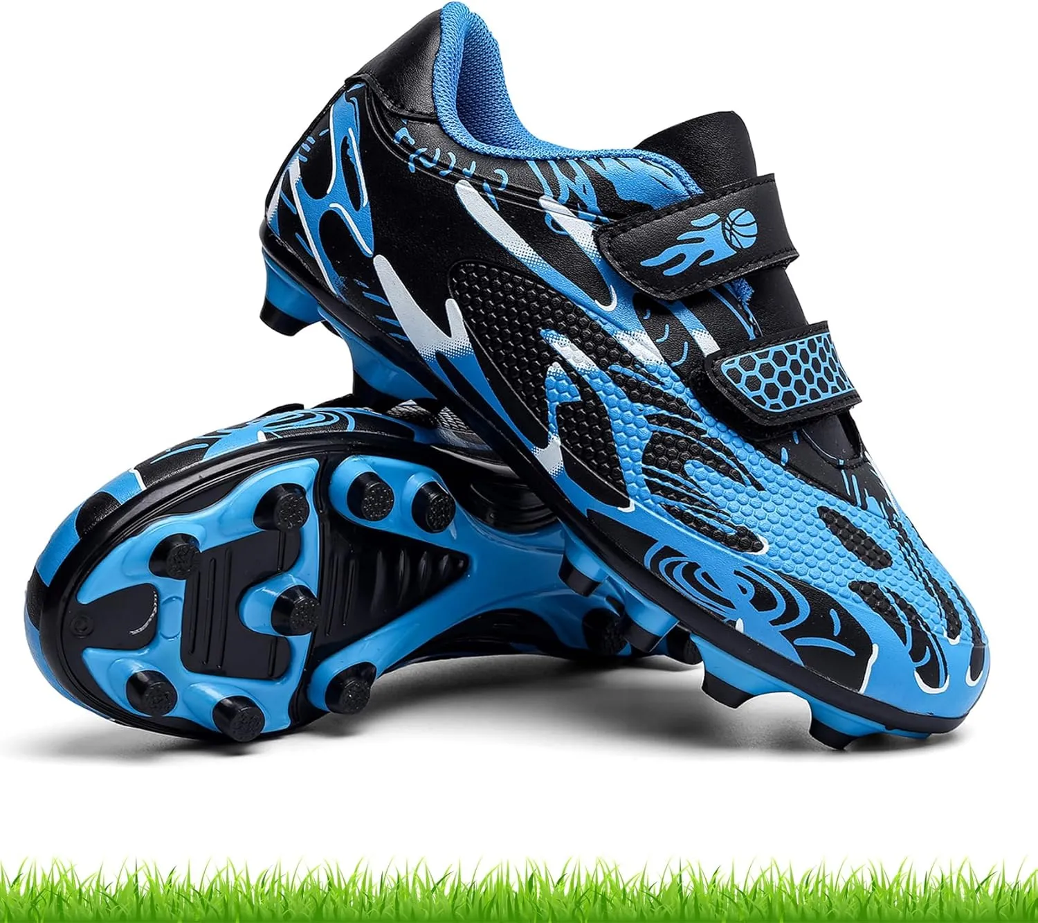Kids Soccer Cleats Boys Girls Firm Ground Soccer Shoes Youth Professional Athletic Outdoor Football Cleats Shoes