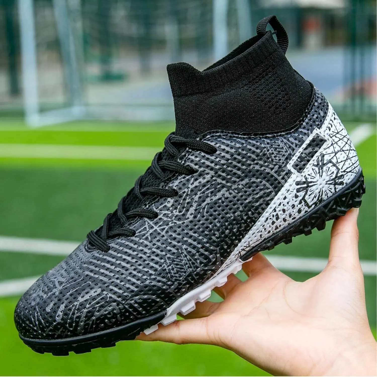 Kids Turf Soccer Shoes Boys Girls Youth Indoor Outdoor Soccer Cleats Football Shoes (Toddler/Little Kid/Big Kid)
