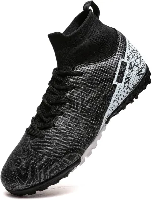 Kids Turf Soccer Shoes Boys Girls Youth Indoor Outdoor Soccer Cleats Football Shoes (Toddler/Little Kid/Big Kid)