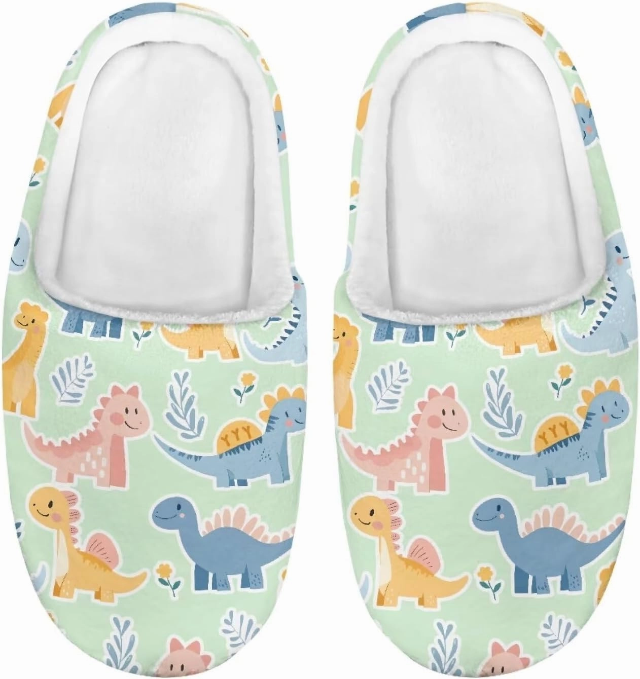 Kids Cotton Slippers Winter Warm Soft Plush Slippers Non Slip Flannel Fuzzy House Shoes Indoor Shoes for Boys Girls US 9-15