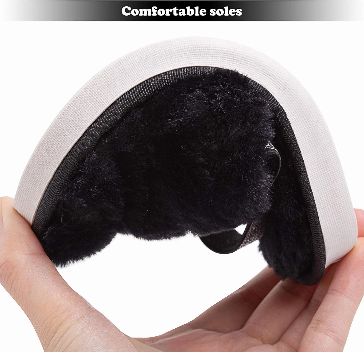 Kids Fluffy Fuzzy Slippers Open Toe House Home Slippers for Boys and Girls Faux Fur Slides with Strap Little Kids Slip-on Shoes