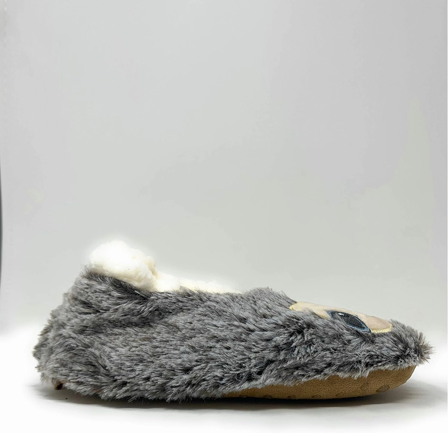Kids Novelty Cute Plush Animal Slippers, Funny Fluffy Non-Slip House Shoes for Girls & Boys, Size 1-4