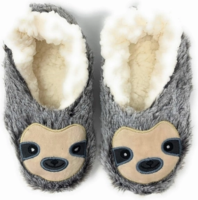 Kids Novelty Cute Plush Animal Slippers, Funny Fluffy Non-Slip House Shoes for Girls & Boys, Size 1-4