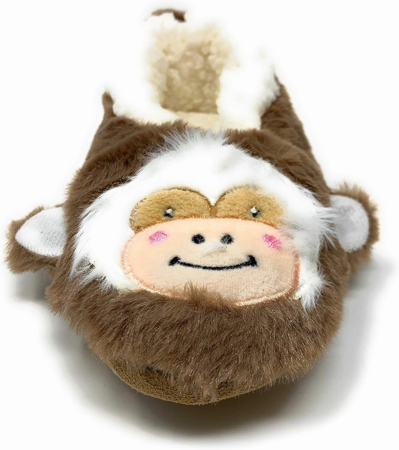 Kids Novelty Cute Plush Animal Slippers, Funny Fluffy Non-Slip House Shoes for Girls & Boys, Size 1-4