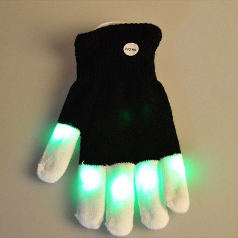 Kids Rave Flash Glowing  Glove Up Finger Party Decor