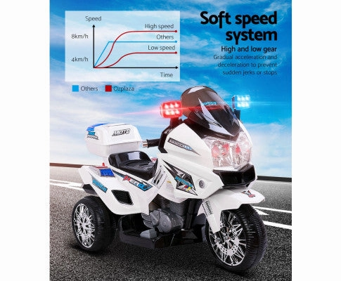 Kids Ride On Car Police Motorbike