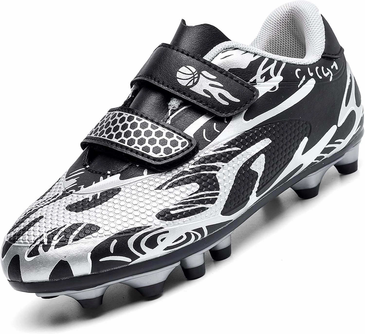 Kids Soccer Cleats Boys Girls Firm Ground Soccer Shoes Youth Professional Athletic Outdoor Football Cleats Shoes
