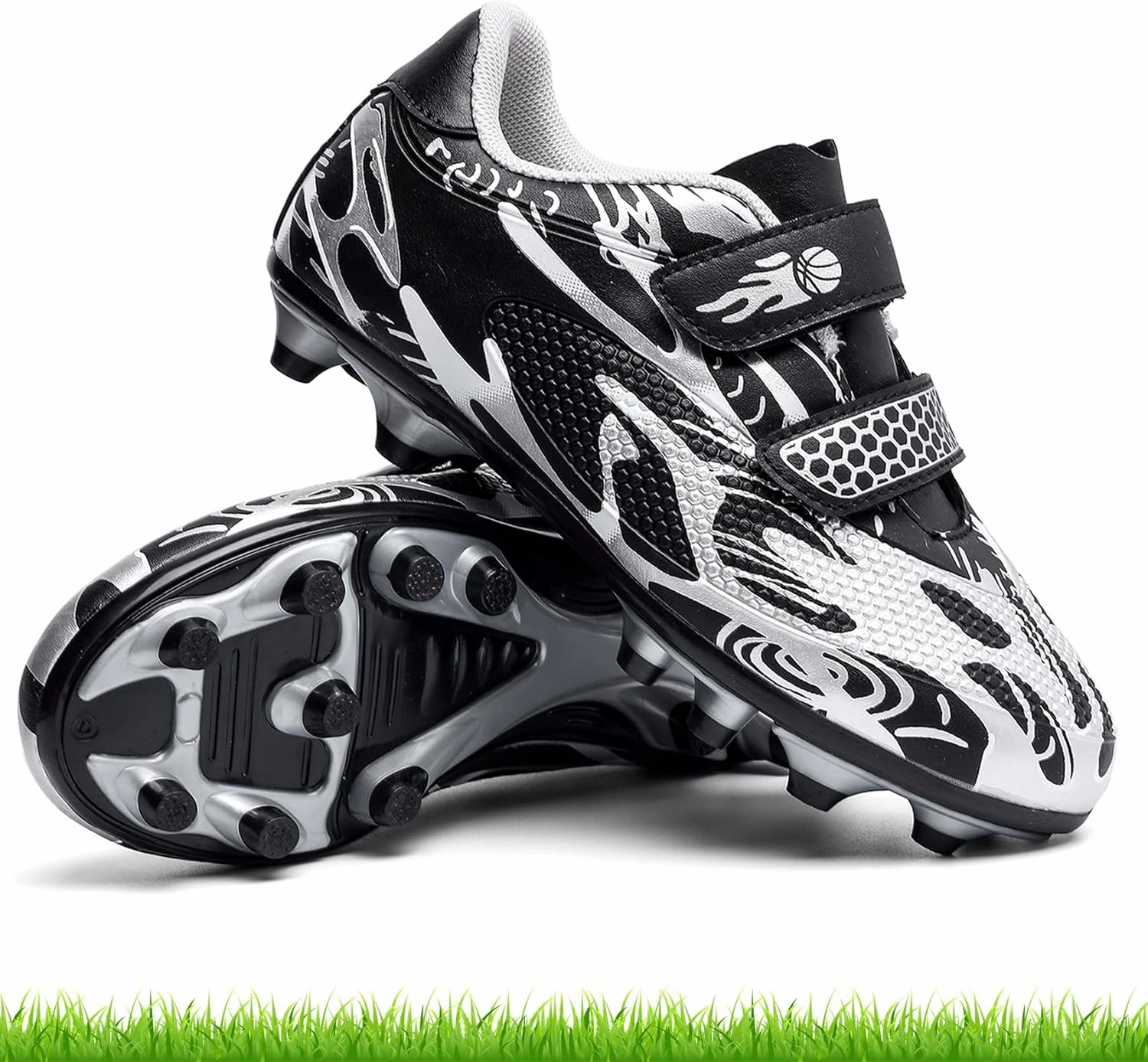 Kids Soccer Cleats Boys Girls Firm Ground Soccer Shoes Youth Professional Athletic Outdoor Football Cleats Shoes