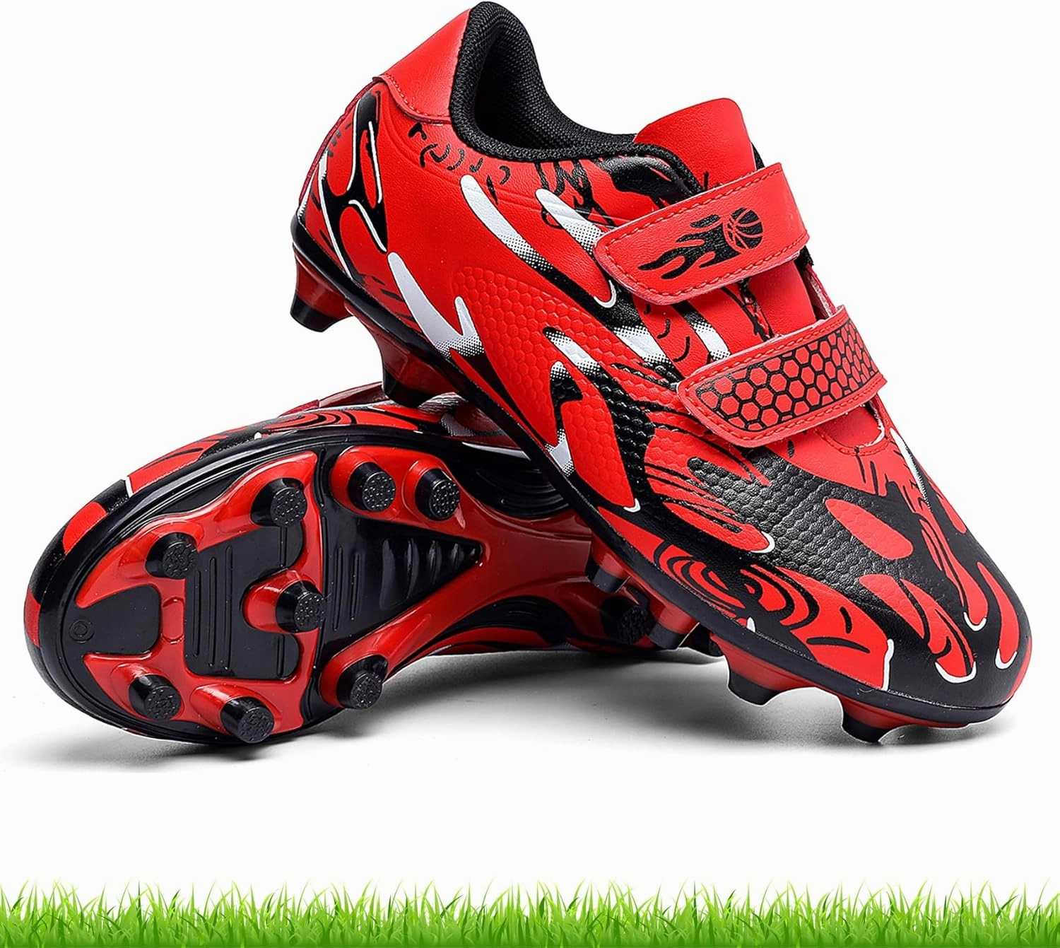 Kids Soccer Cleats Boys Girls Firm Ground Soccer Shoes Youth Professional Athletic Outdoor Football Cleats Shoes
