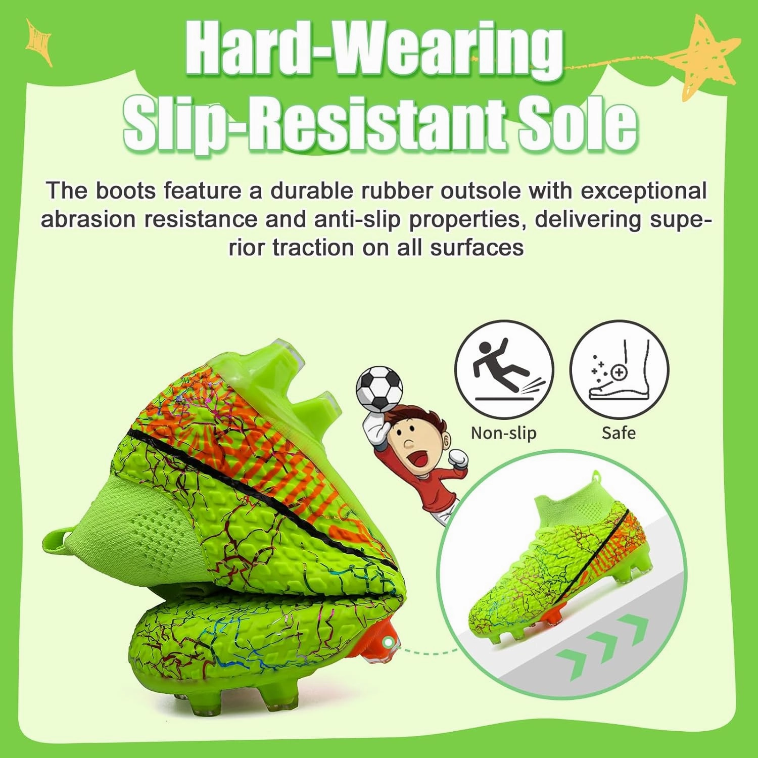 Kids Soccer Cleats Soccer Shoes for Boys Girls Football Turf Shoes Kids