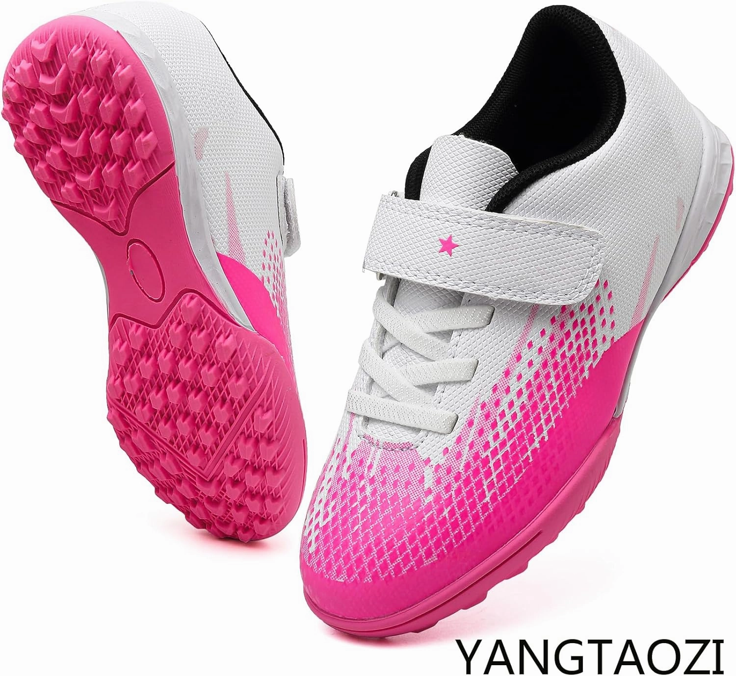 Kids Turf Soccer Shoes Boys Girls Youth Indoor Outdoor Soccer Cleats Football Shoes (Toddler/Little Kid/Big Kid)
