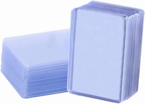 Kisangel 100pcs Game Card Protectors Transparent Sleeves for Trading Cards Scratch-Resistant Wear-Resistant for Storage