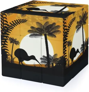 Kiwi Bird at Sunset Funny 3x3x3 Cube Smooth Lightweight Puzzle for Adult Graphic Printing Travel