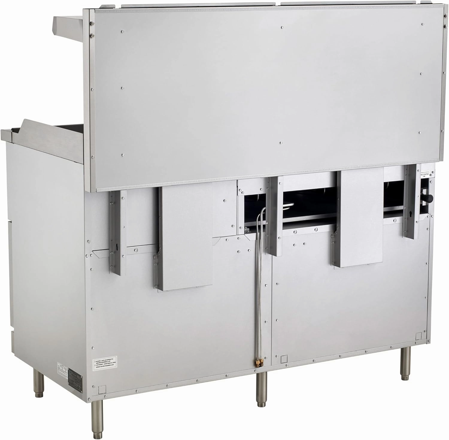 Kratos Commercial Gas Range, 60" Wide with 24" Griddle/Broiler, 6 Burners, and 2 Standard Ovens, Liquid Propane (29Y-172-LP)