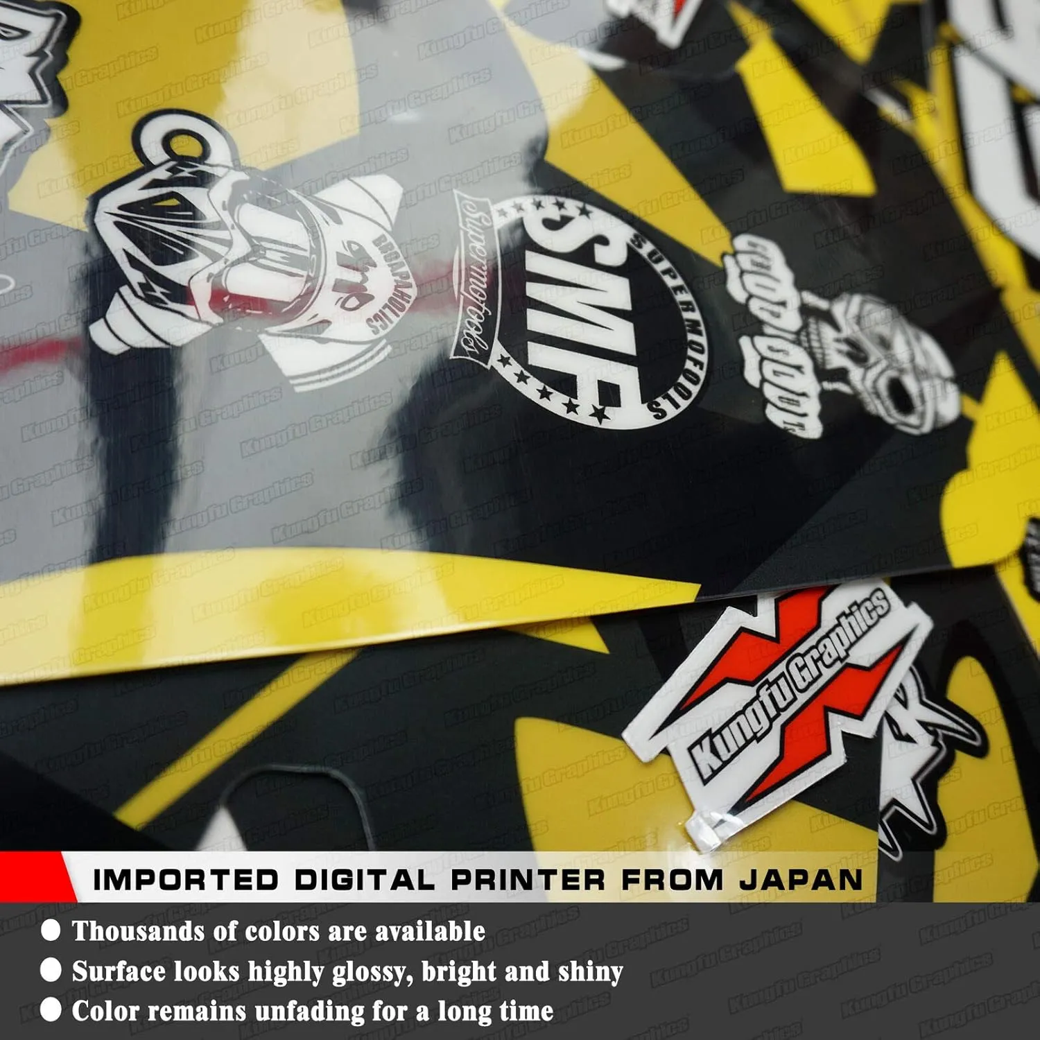 Kungfu Graphics Decal Kit for Surron Sur-Ron Light Bee X LBX, for Segway X160 X260, with DNM Fork Off-Road Motorcycle Dirt eBike, SRX17N030-KO