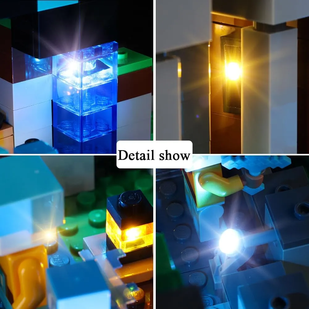 Kyglaring LED Light Kit for Minecraft The Sword Outpost - Compatible with Building Set 21244