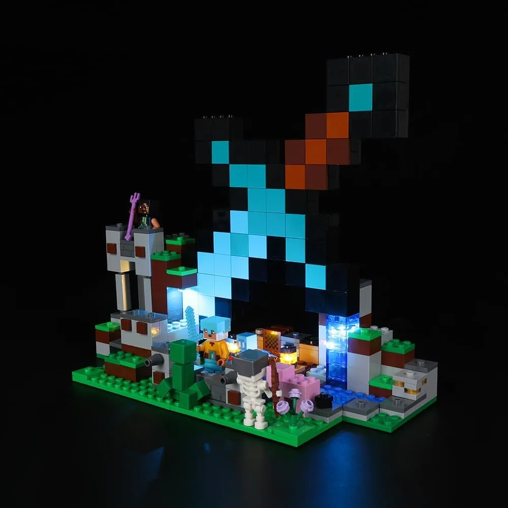 Kyglaring LED Light Kit for Minecraft The Sword Outpost - Compatible with Building Set 21244