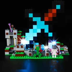 Kyglaring LED Light Kit for Minecraft The Sword Outpost - Compatible with Building Set 21244