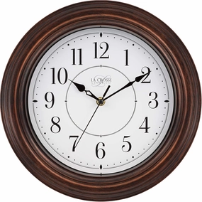 La Crosse Technology 404-2630W 12 Inch Evelyn Quartz Wall Clock with Silent Movement