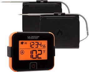 La Crosse Technology LTV-BBQ1-INT Wireless Barbecue Thermometer with 2 Probes