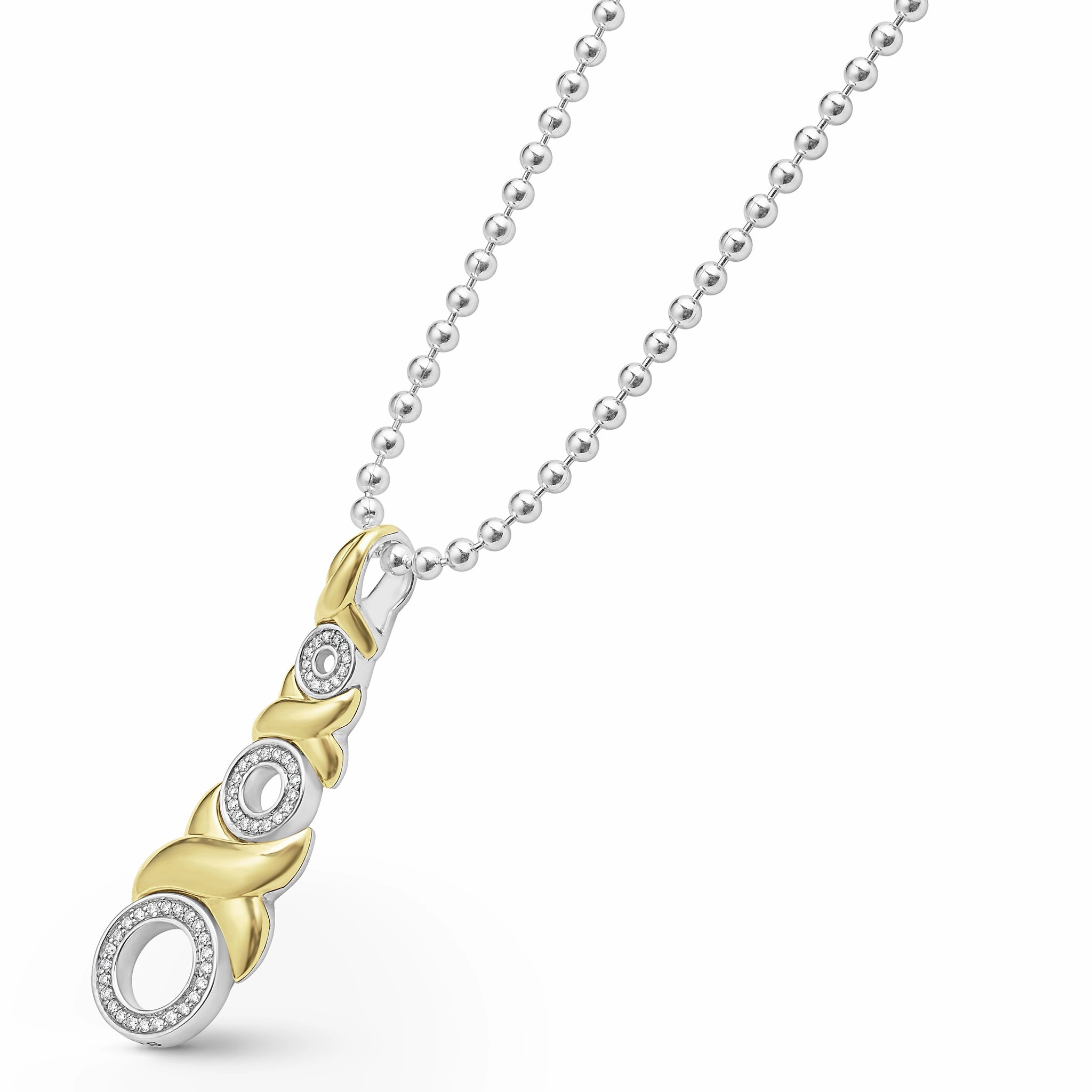 LAGOS Embrace 18K Gold XO Diamond Necklace