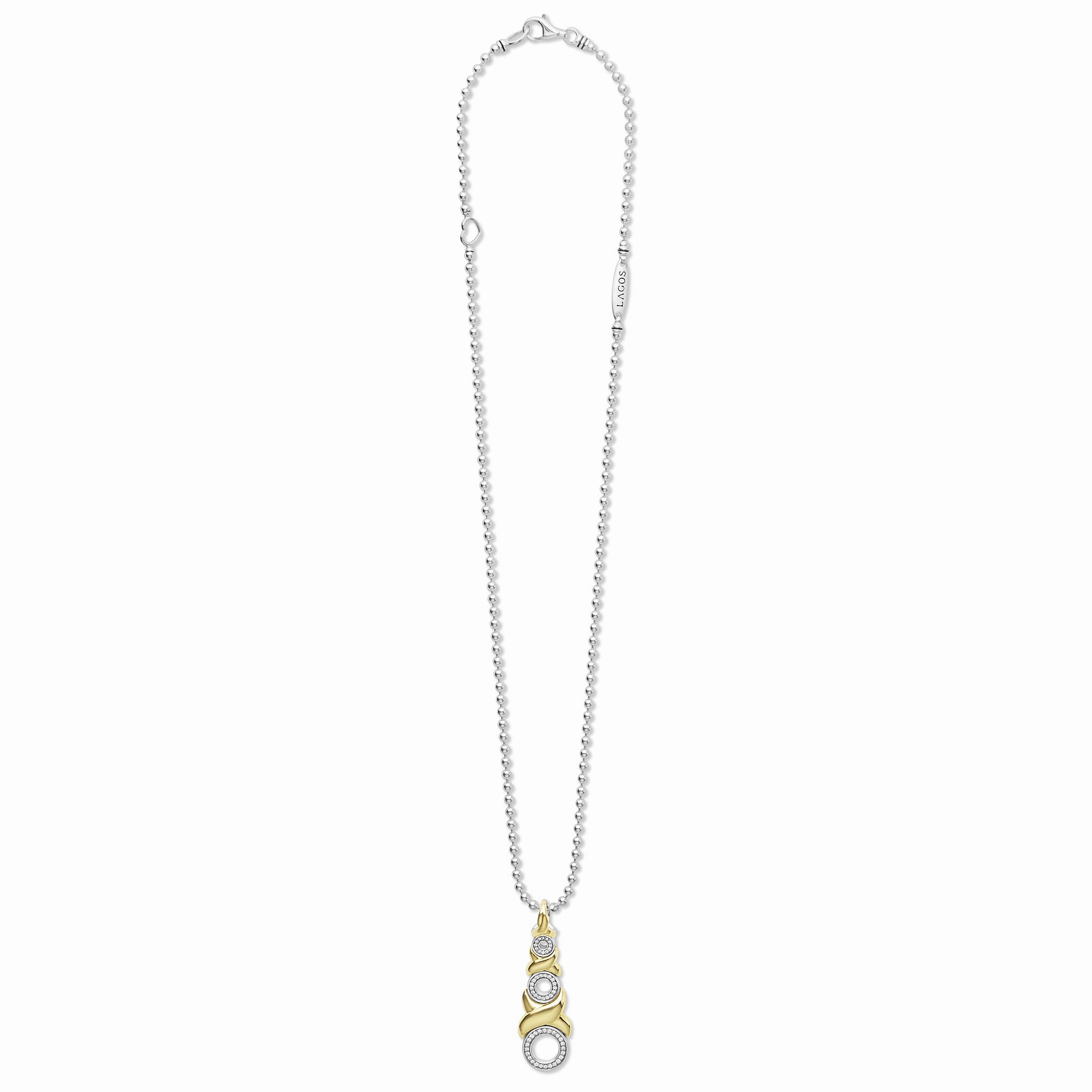 LAGOS Embrace 18K Gold XO Diamond Necklace