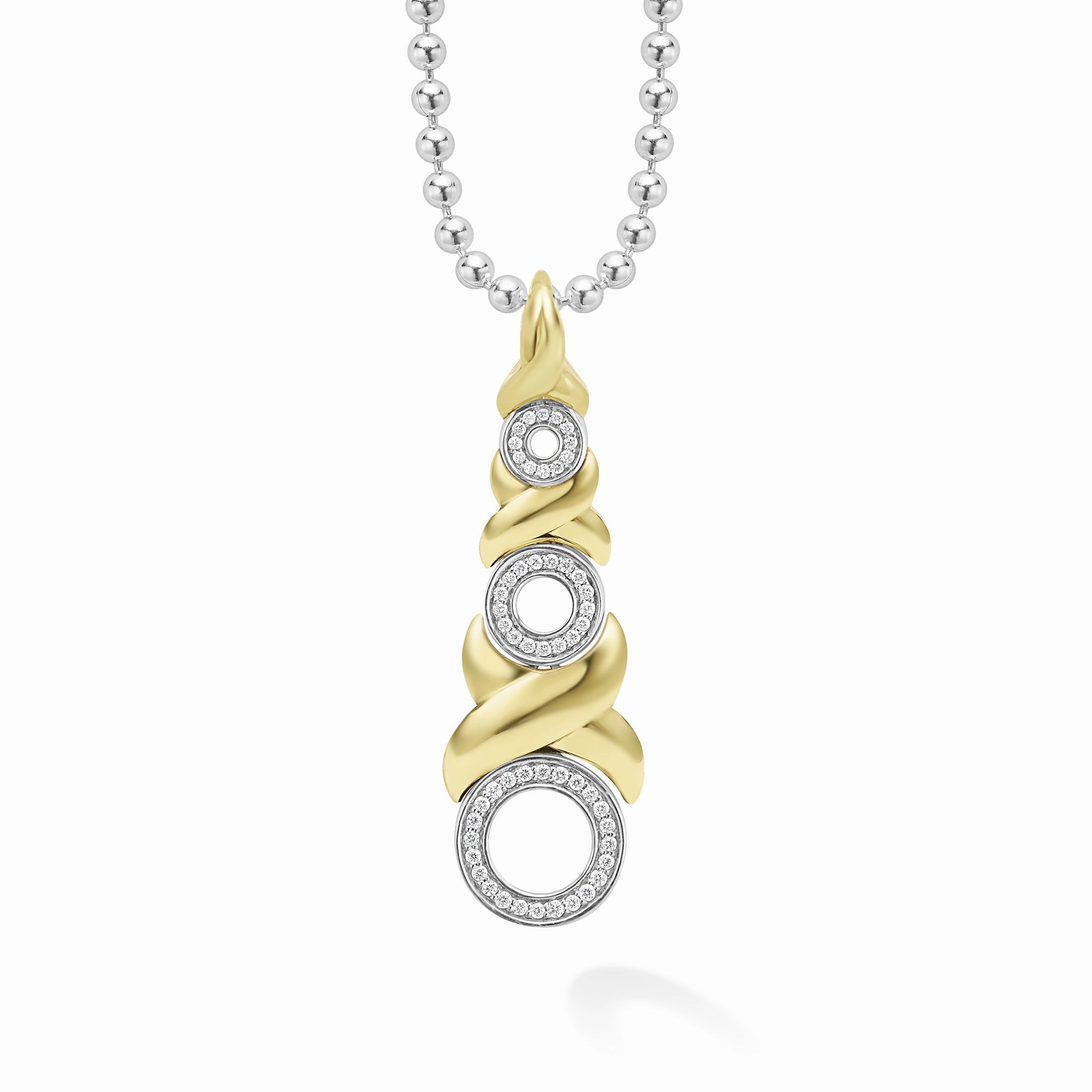 LAGOS Embrace 18K Gold XO Diamond Necklace