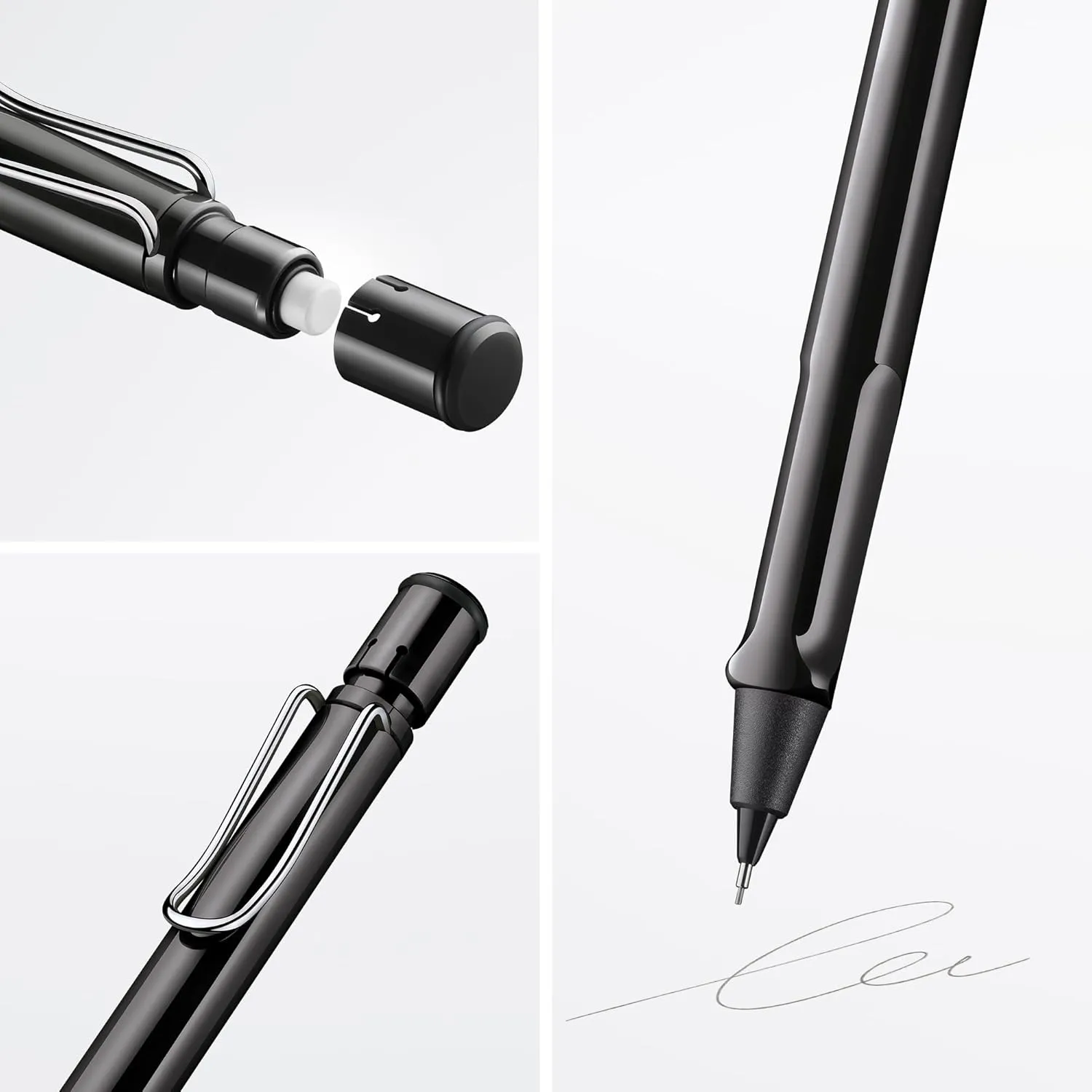 LAMY L119BK Safari Mechanical Pencil, Shiny Black, 0.5mm