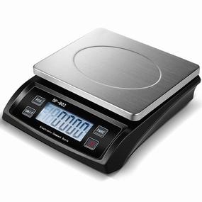 Large Digital Kitchen Scale 66LB 30kg Commercial Food Scale Stainless Bread Scale with LCD Display Commercial Weighing Devices for Baking Cooking(Black)