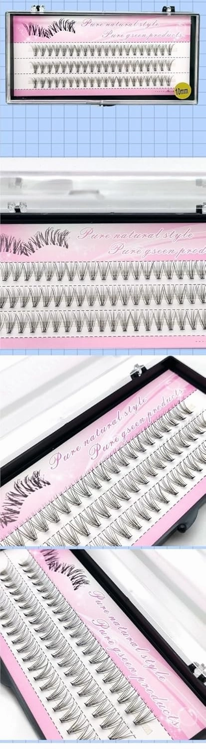 laubess cluster lashes 120Pcs High Tip Curl Stereo Multi-Layer Extension DIY False Eyelash Cluster, Natural soft Reusable (6-16mm) (Color : A, Size : 16mm)