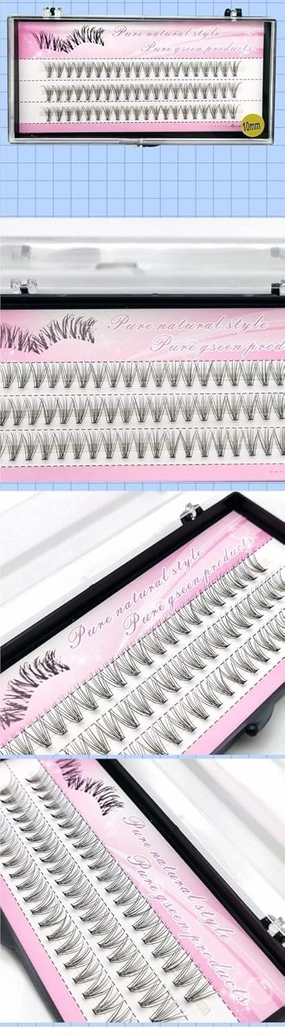 laubess cluster lashes 120Pcs High Tip Curl Stereo Multi-Layer Extension DIY False Eyelash Cluster, Natural soft Reusable (6-16mm) (Color : A, Size : 16mm)