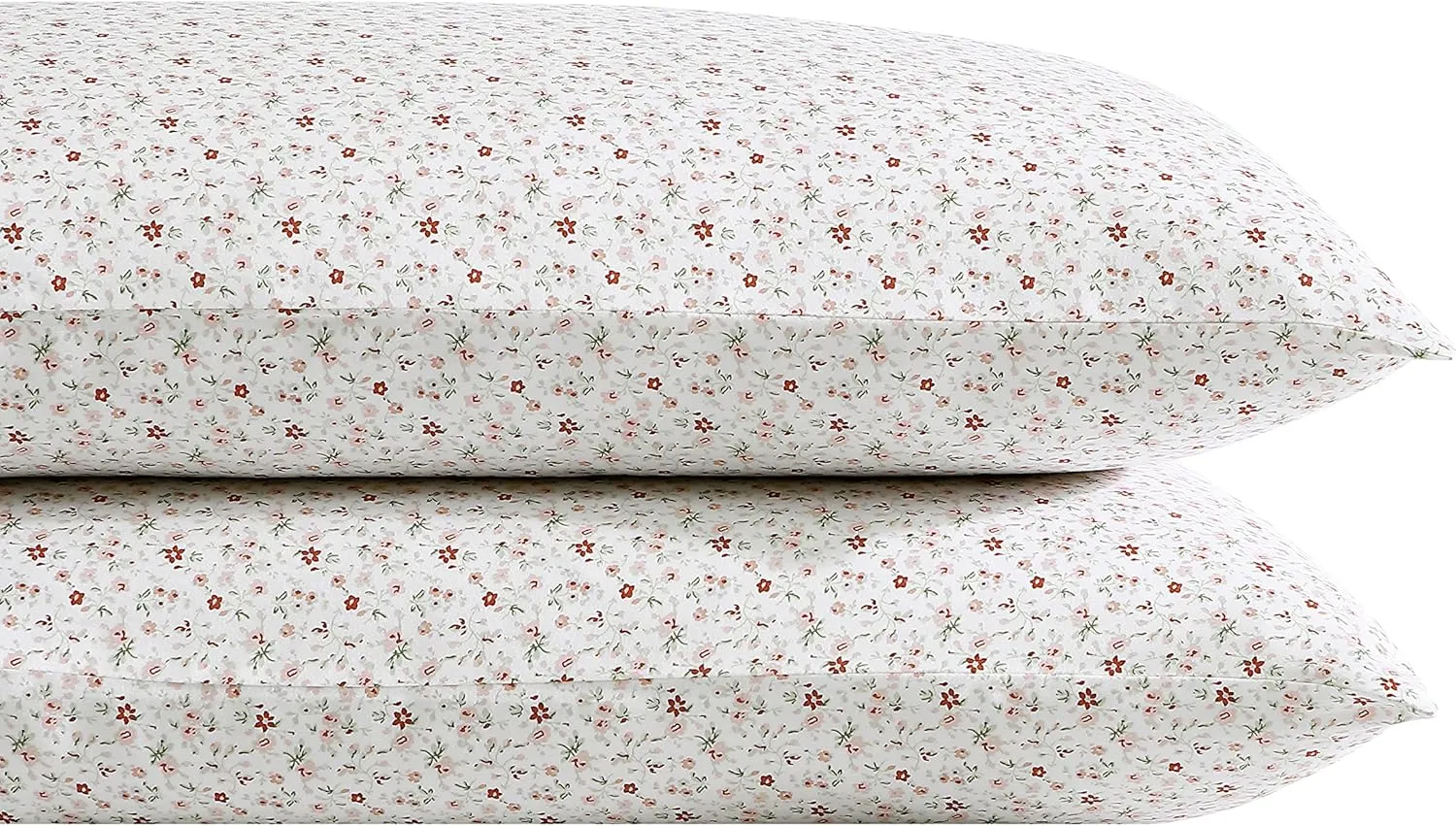 Laura Ashley Home - Standard Pillowcase Set, Cotton Sateen Bedding, Smooth & Wrinkle-Resistant (Evie Yellow, 2 Piece)
