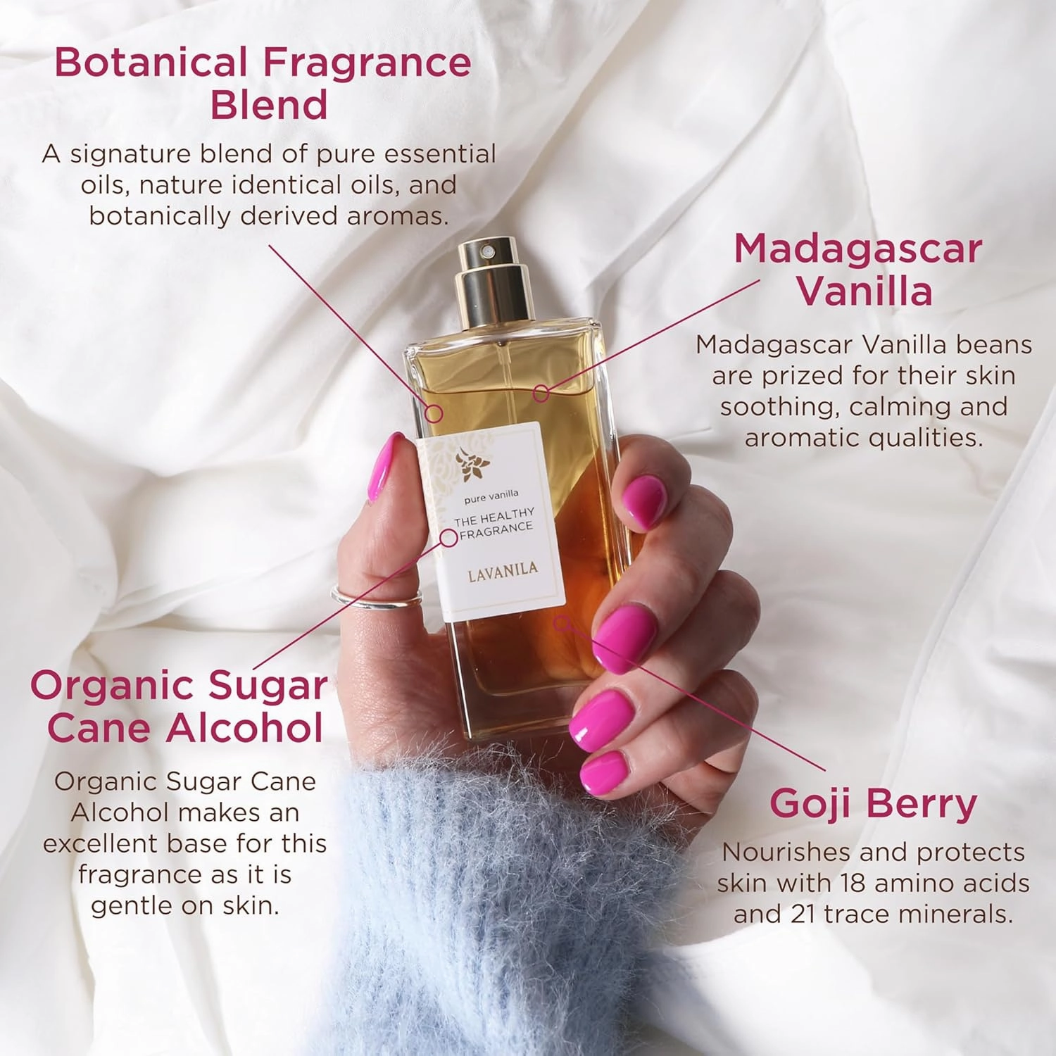 Lavanila Pure Vanilla Perfume Set for Women (1.7 Fl Oz   10ml Roller-Ball) - Pure Madagascar Vanilla Fragrance, Clean and Natural Eau de Parfum Made In USA