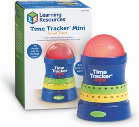 Learning Resources Time Tracker Mini Visual Timer, Classroom Timer, Hand Washing Timer, Auditory and Visual Cue, Ages 3 