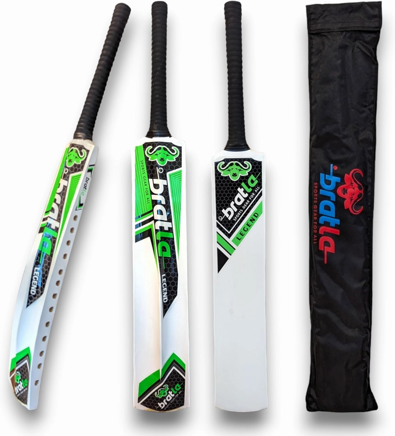 Legend Cricket Bat for Tape Ball Cricket, Ideal Cricket Bat for Tapped Tennis Ball & Softball Cricket - Full Size Men's Bat