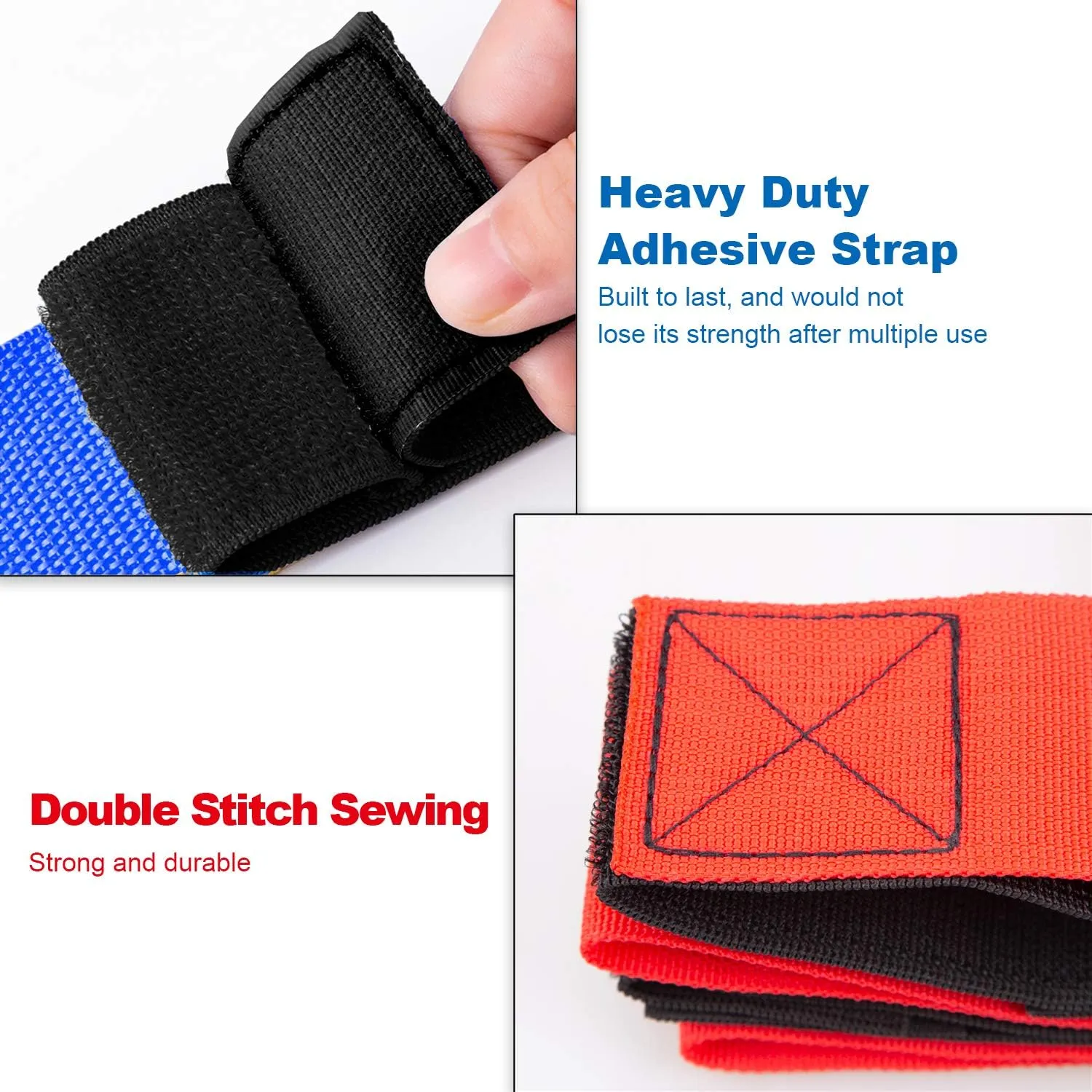 Legged Race Band for 8 PPL, Team Building, Outdoor Party Group Game for Kid Adult, Cooperative Team Race for Birthday Party, Relay Race, Field Day, Backyard Activity Game with Carrying Pouch