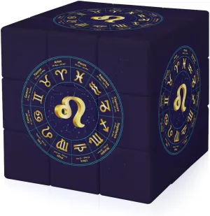 Leo in Circle Adults 3x3x3 Color-Matching Smooth Fully Printed Cube Gift