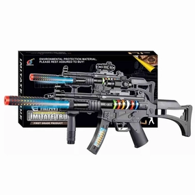 Light Up Flashing MP5 with Sound & Vibrating Action - Wholesale