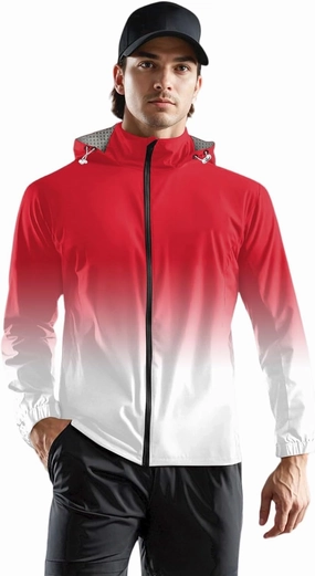 Light Weight Rain Jackets Men Water Resistant Windbreaker Breathable Golf Raincoats Outdoor