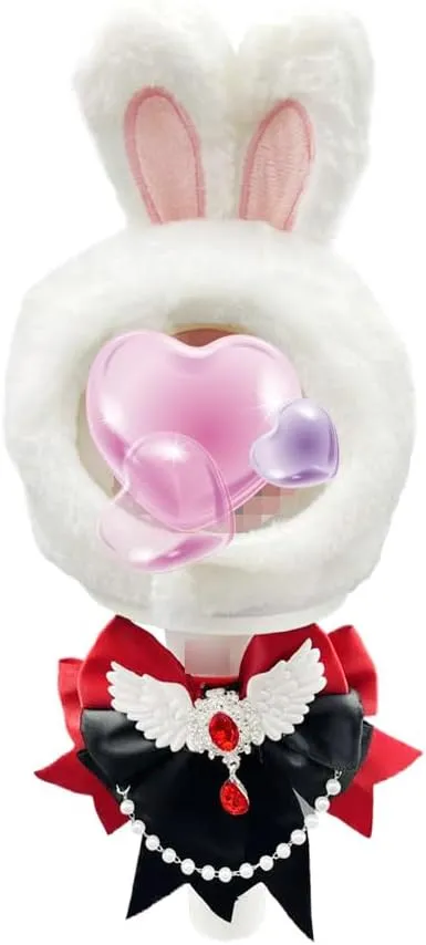 Lightstick Decoration Set Including A Cute Fluffy Cartoon Light Stcik Covers, A K-pop Ribbon Bow Tie Intended for Staykids Lightstick Ver.2 Concert Accessories Merchandise